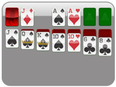 1 Card (1 Pass) Solitaire